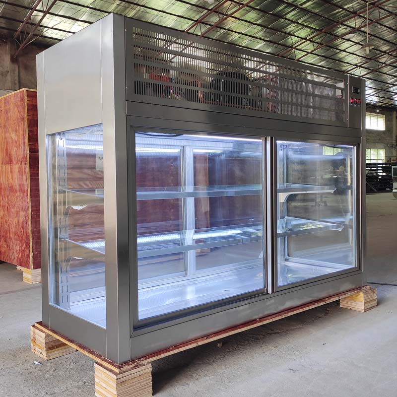 Desktop glass string display freezer